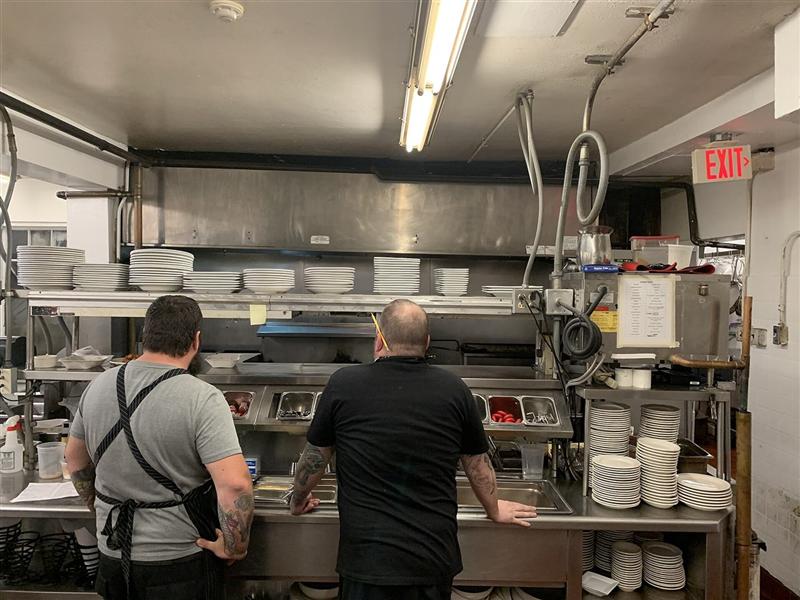 Commercial restaurant kitchen